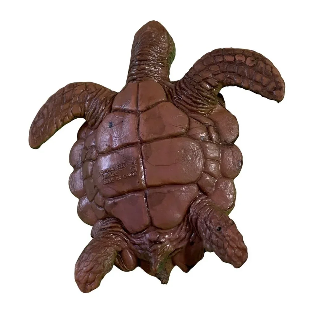 Vintage Sea Turtle Lot of 3 Figures Marine Animal Homeschool Science Display PVC